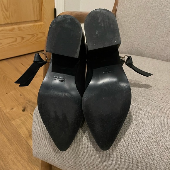 & Other Stories Block Heel Black Leather Boots - size 8 - Picture 5 of 5